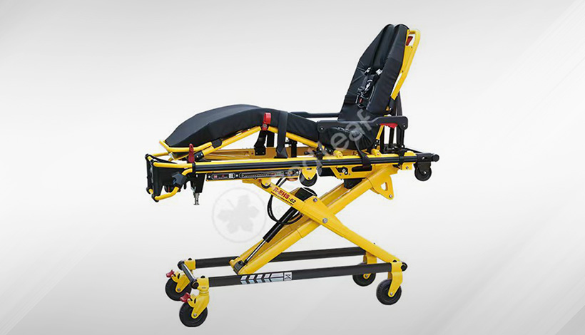 2.product details European electric stretcher of ambulance stretcher