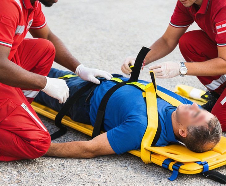 5.Rigid fixation prevents secondary injuries of spine board stretcher