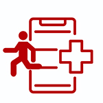 Main application Equipment of the EMS teams of folding stretcher