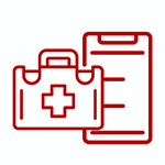 Main application Emergency stations in other scenarios of folding stretcher