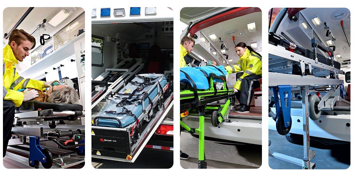 Case Diagrams of stretcher platform
