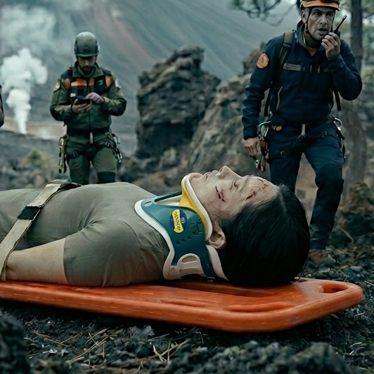 Disaster & Rescue Scene of cervical collar