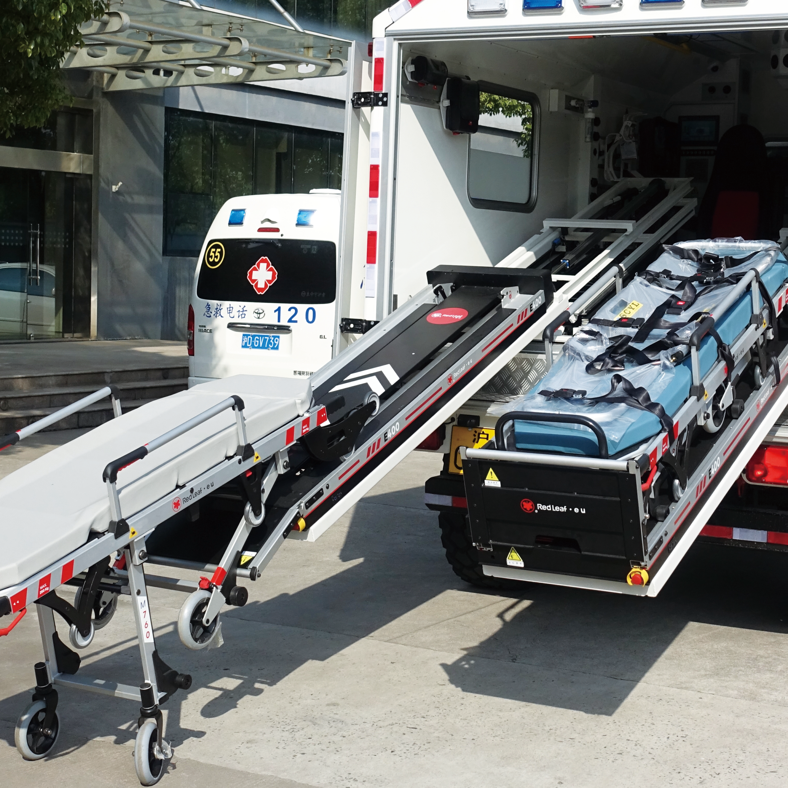 High chassis Ambulance Loading Solution