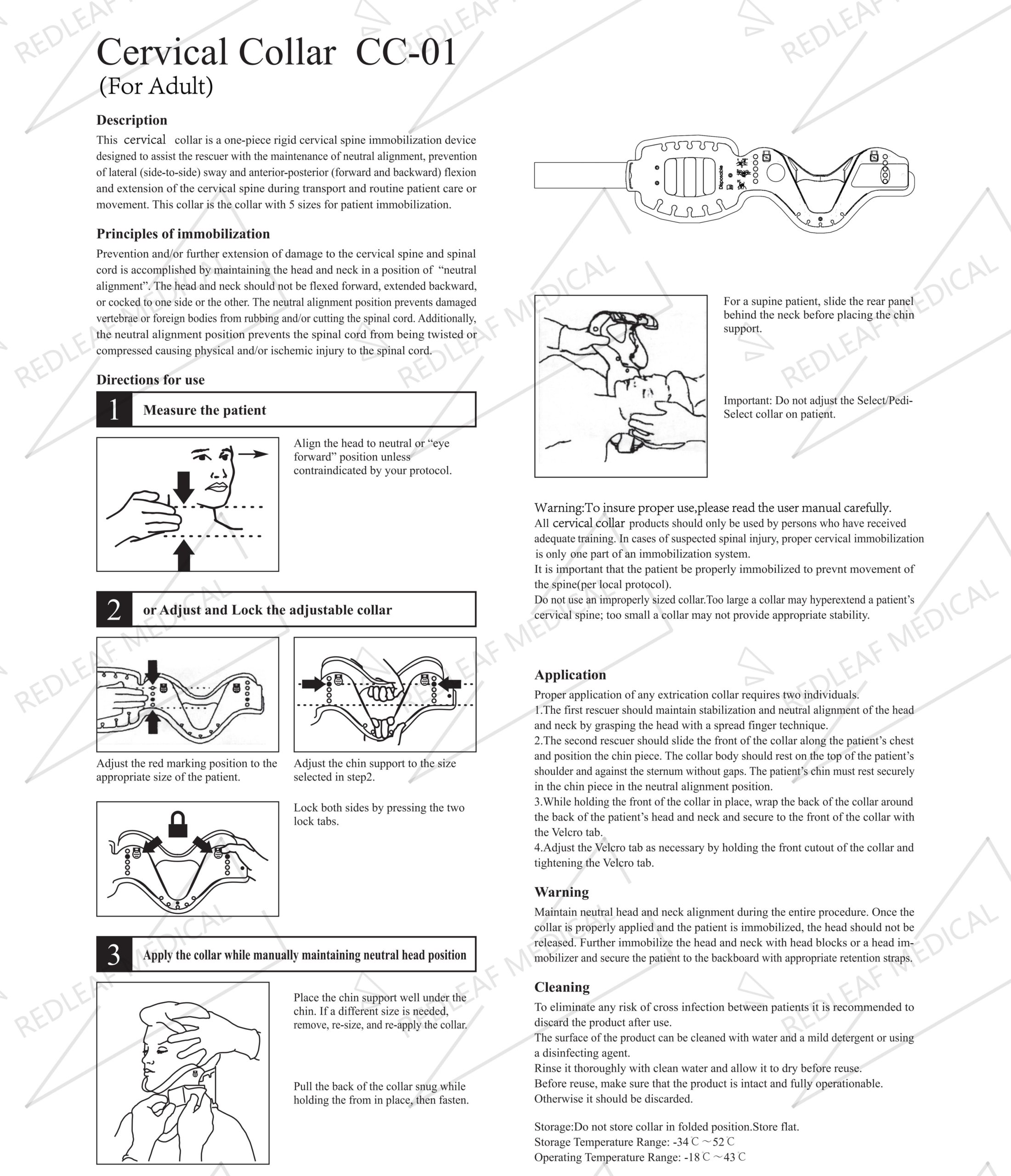 Product Instruction of cervical collar
