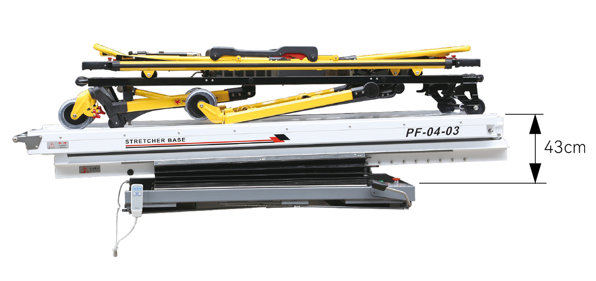 technical feature PF-04-03 hydraulic stretcher platform
