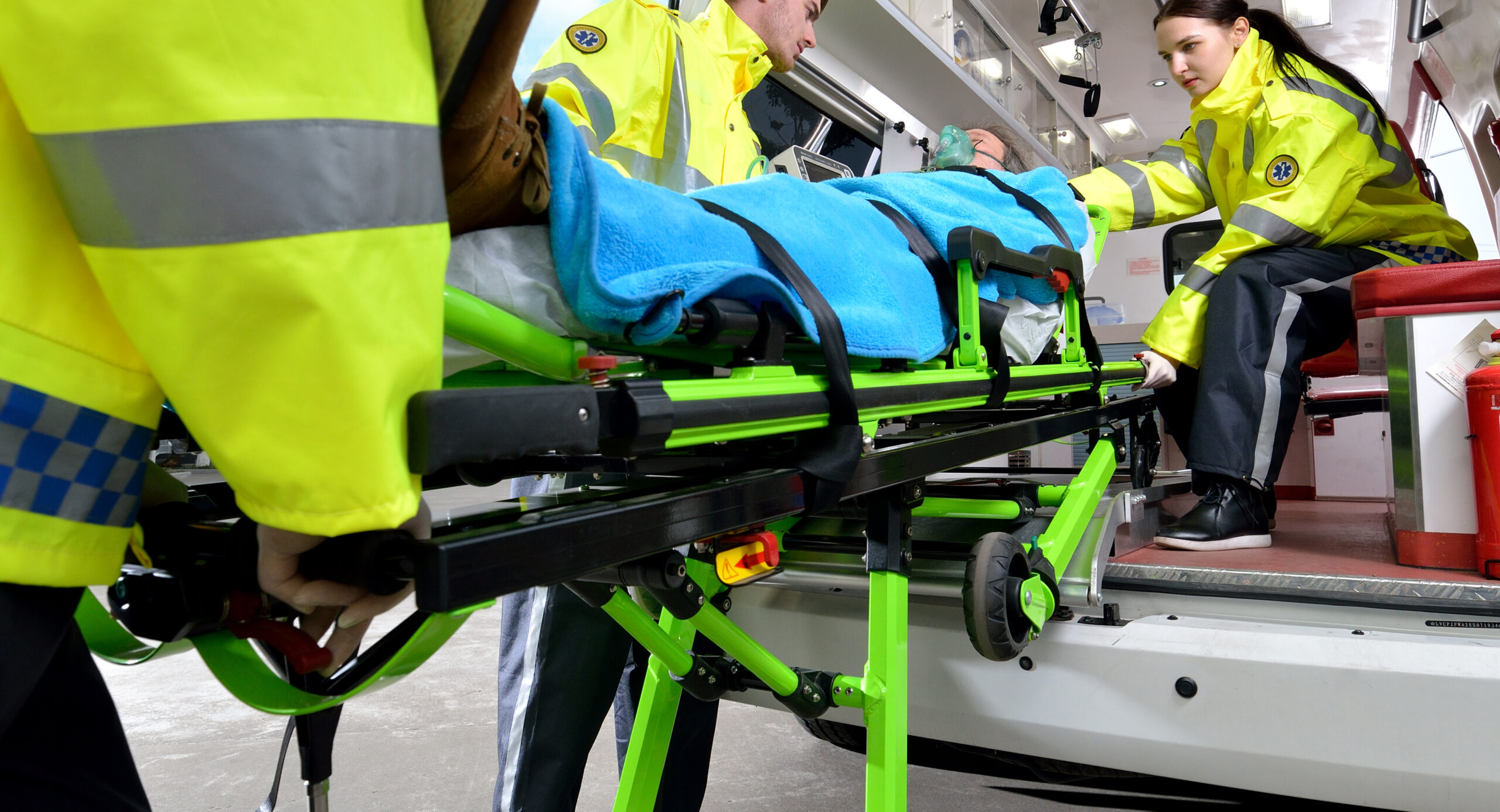 easy loading of ambulance stretcher